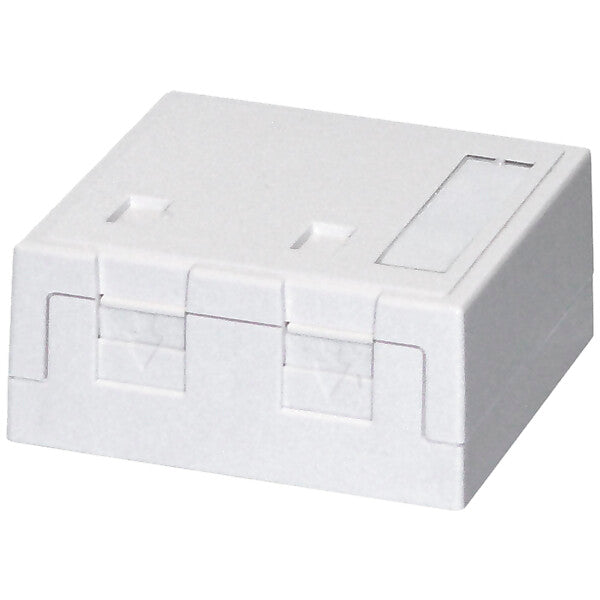 Dätwyler Aufputzdose rw 2xKeystone Module 68x65x30mm 418037